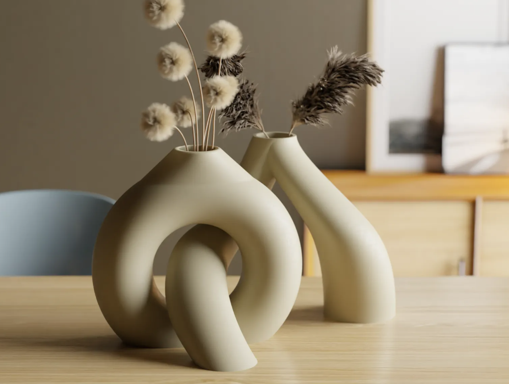 Interlocking Vases — 3D printed by Moon Studio 3D